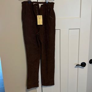 Vintage Havana Brown Cordaroy Pants, Size Medium, Never Been Worn